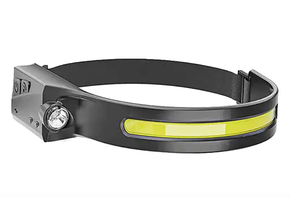 LANTERNA DE CABEÇA CICLOP – RECARREGÁVEL - 270 LUMENS COB LED E 110 LUMENS LED – MARCA NAUTIKA