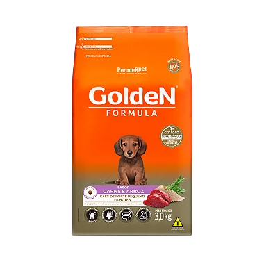 GoldeN filhote mini bits carne/arroz  3kg