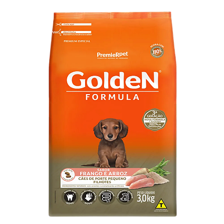 GoldeN filhote mini bits frango e arroz 3kg
