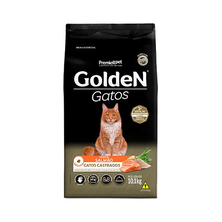 GoldeN gatos castrados sabor salmão 10,1 kg