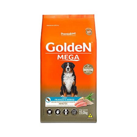 GoldeN mega adulto sabor frango e aroz 15kg