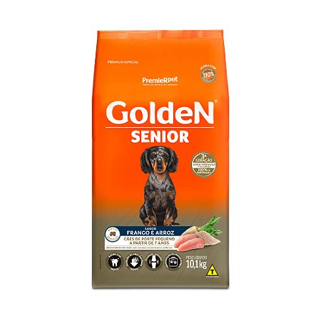 Golden Senior Adulto Mini Bits Sabor Frango e Arroz 10,1kg