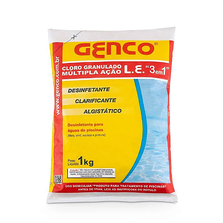 Cloro granulado 3X1 GENCO 1kg
