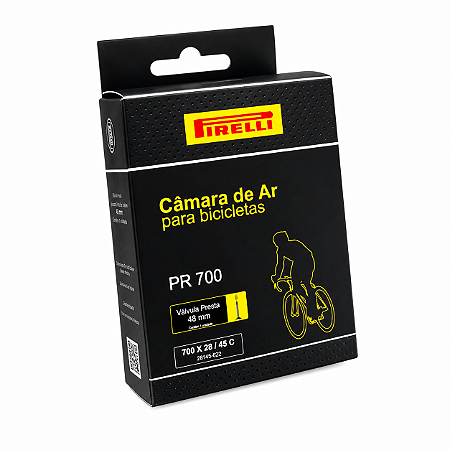 Camara de Ar 700 Pirelli Valvula Presta (Bico Fino)