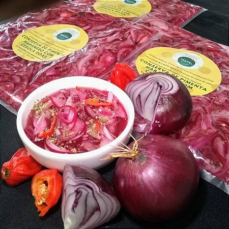 Conserva de Habanero com Cebola Roxa