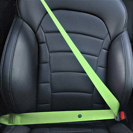 Fita Cinto De Segurança Verde Neon Florescente Universal