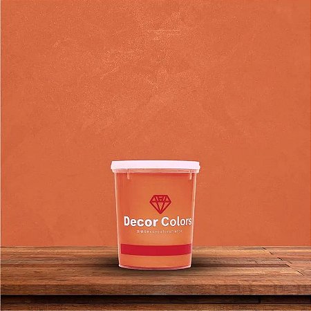 Cimento Diamantado Aveludado Laranja 1,6 kg Decor Colors