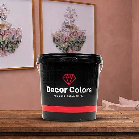 Cimento Queimado Rústico 23 kg Rose Gold Decor Colors