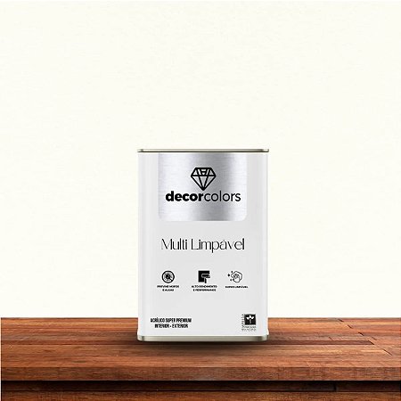 Tinta Multi Limpável Decor Colors 18 Litros Algodão Natural