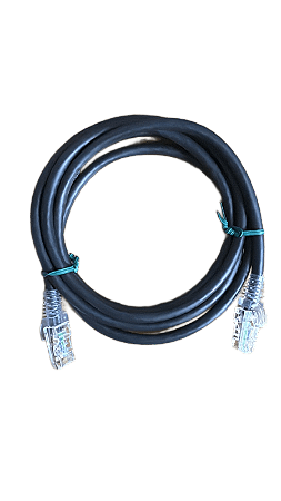 Cabo De Rede Cat6 Rj45 1,5 Metros 1,5m Preto