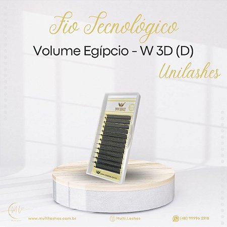 Cílios W 3D Unilashes - Volume Egípcio 0.07