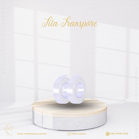 Fita para Alongamento de Cílios de Silicone Transparente