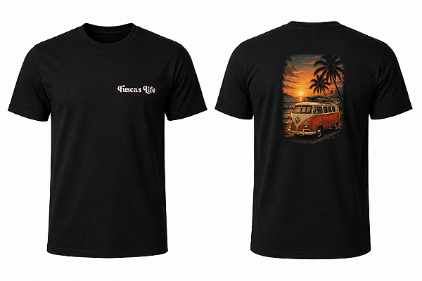 Camiseta Kombi por do Sol - UNISSEX