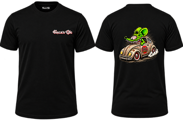 Camiseta Fusca Rat - UNISSEX