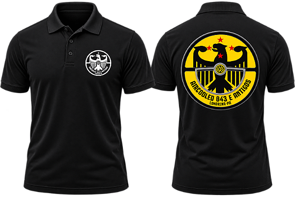 Camiseta Polo Aircooled 043 e Antigos