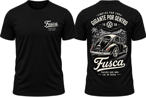 Camiseta Fusca Gigante por Dentro - UNISSEX