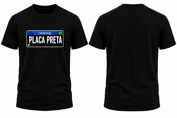 Camiseta Placa Preta - UNISSEX