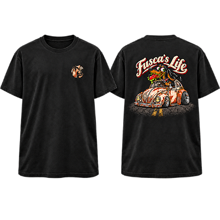 Camiseta Aircooled fusca cahorro rat - UNISSEX