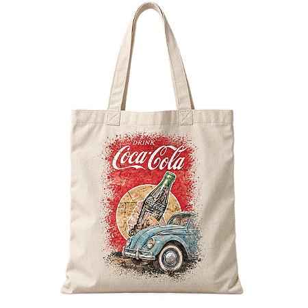 Ecobag Fusca Azul Coca Cola