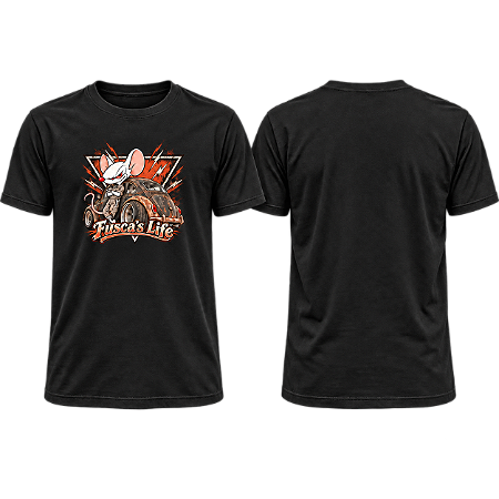Camiseta Aircooled Fusca's Life Rato - UNISSEX