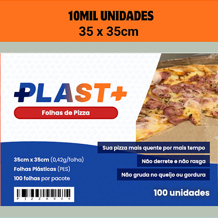 10mil Folhas 35x35cm - Separador de Pizza