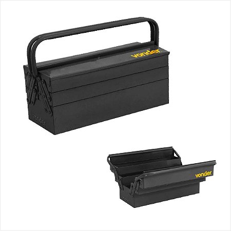 Caixa metálica sanfonada p/ ferramentas 5 gavetas 50x19x20cm  (6115502021)
