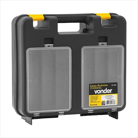 Caixa para ferramentas plástica 34 x 34 x 13cm VD 7001 - Vonder