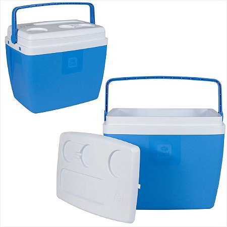 Caixa Térmica 28 Litros Azul Bel Fix (072802)