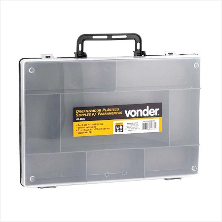 Maleta organizadora plástica para Ferramentas Vd 8020 - Vonder