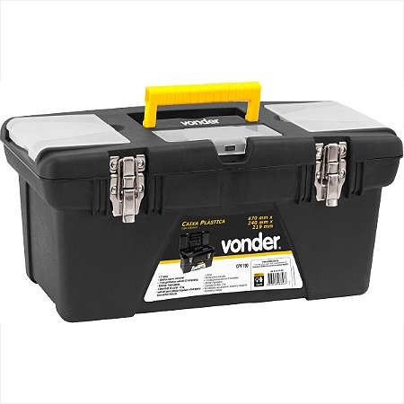 Caixa para ferramentas plástica 47 x 24 x 21,9 cm CPV 190 Vonder