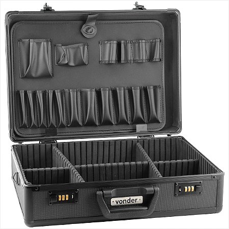 Maleta para ferramentas profissional MFV 315 preta - Vonder