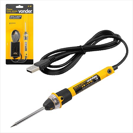 Ferro para Solda 6W USB - Vonder