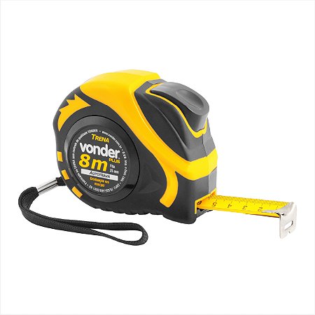 Trena curta de aço autotrava 8 m x 25 mm - Vonder Plus