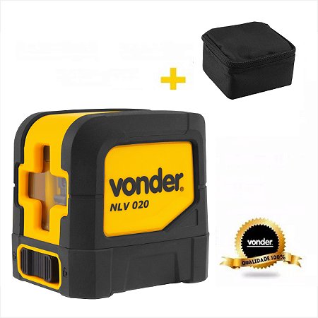 Nível a laser 20 metros verde 2 linhas NLV 020 - Vonder