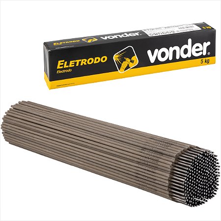 Eletrodo revestido para aço carbono 5kg E6013 com 2,50 mm Vonder