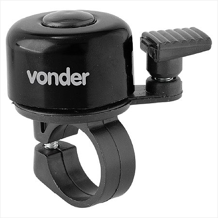 Campainha para bicicleta tipo sino preta - Vonder