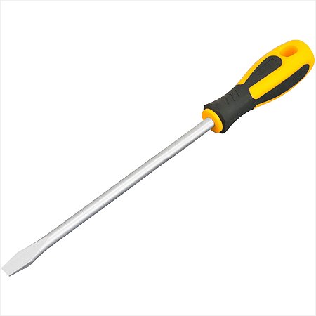Chave de fenda 3/8" x 8" aço cromo vanádio emborrachado Vonder Plus