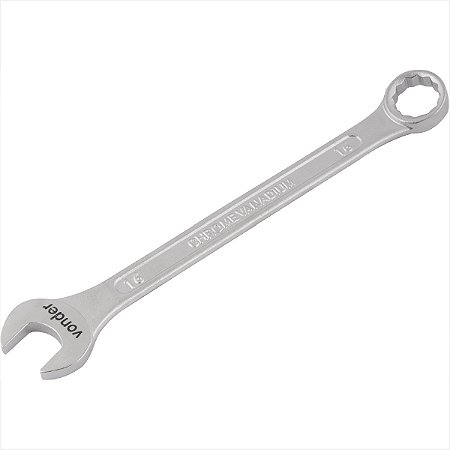 Chave combinada 16 mm aço cromo vanádio reta - Vonder