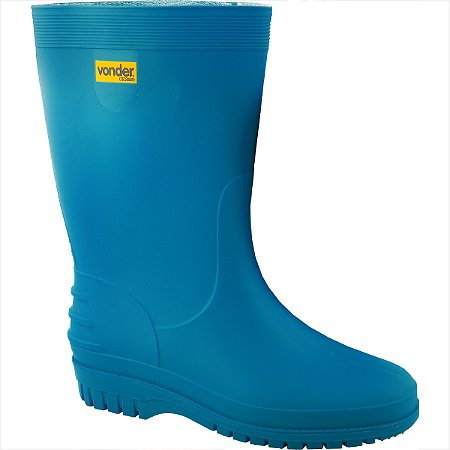 Bota de PVC azul com forro 36/37 - Vonder