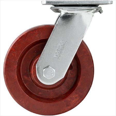 Rodízio giratório industrial 6" de celeron - Vonder