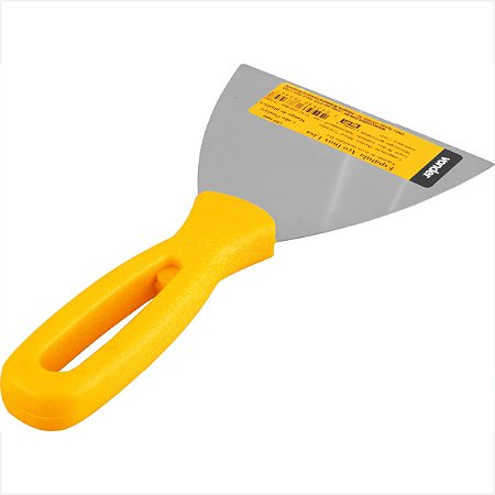 Espátula aço inox lisa 100 mm cabo plástico - Vonder