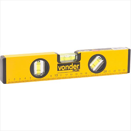 Nível de alumínio 10" com base magnética - Vonder Plus