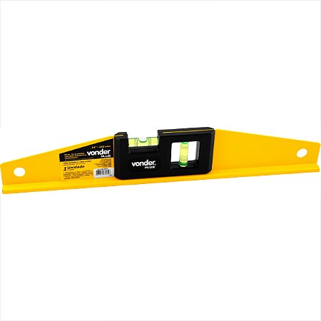 Nível de alumínio 14" com base magnética trapezoidal Vonder Plus