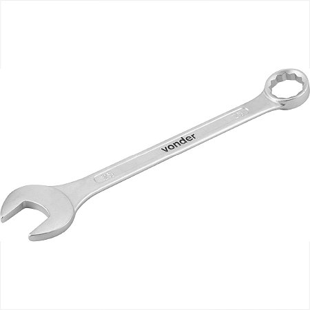 Chave combinada 25 mm aço cromo vanádio reta - Vonder