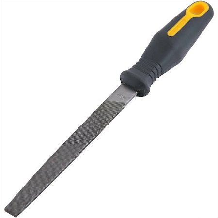 Lima chata bastarda 10" com cabo encartelada - Vonder