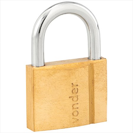 Cadeado de latão 40 mm com 2 chaves - Vonder