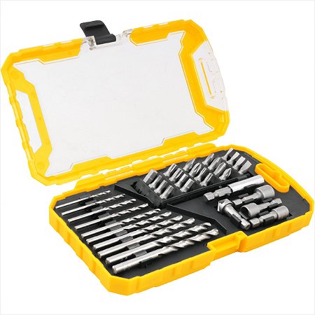 Kit de bits brocas e soquetes com 35 peças - Vonder