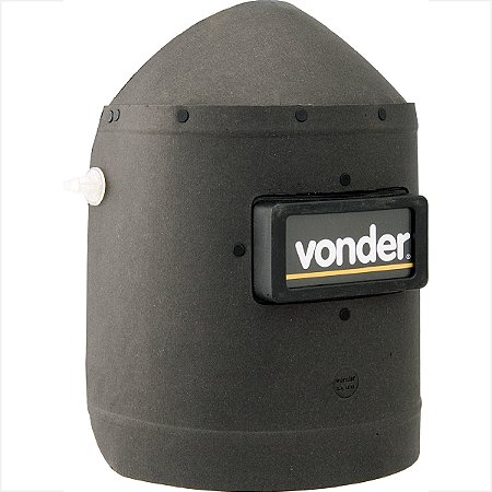 Máscara para solda em fibra preta VD 700 Vonder