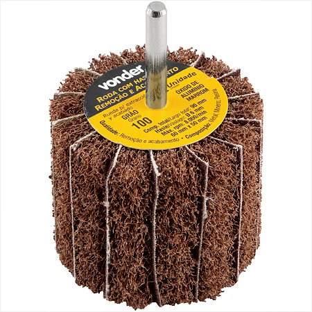 Roda com haste remoção e acabamento 60 x 50 mm G100 Vonder