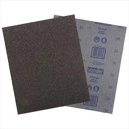Lixa ferro grão 240 com 25 folhas - Vonder
